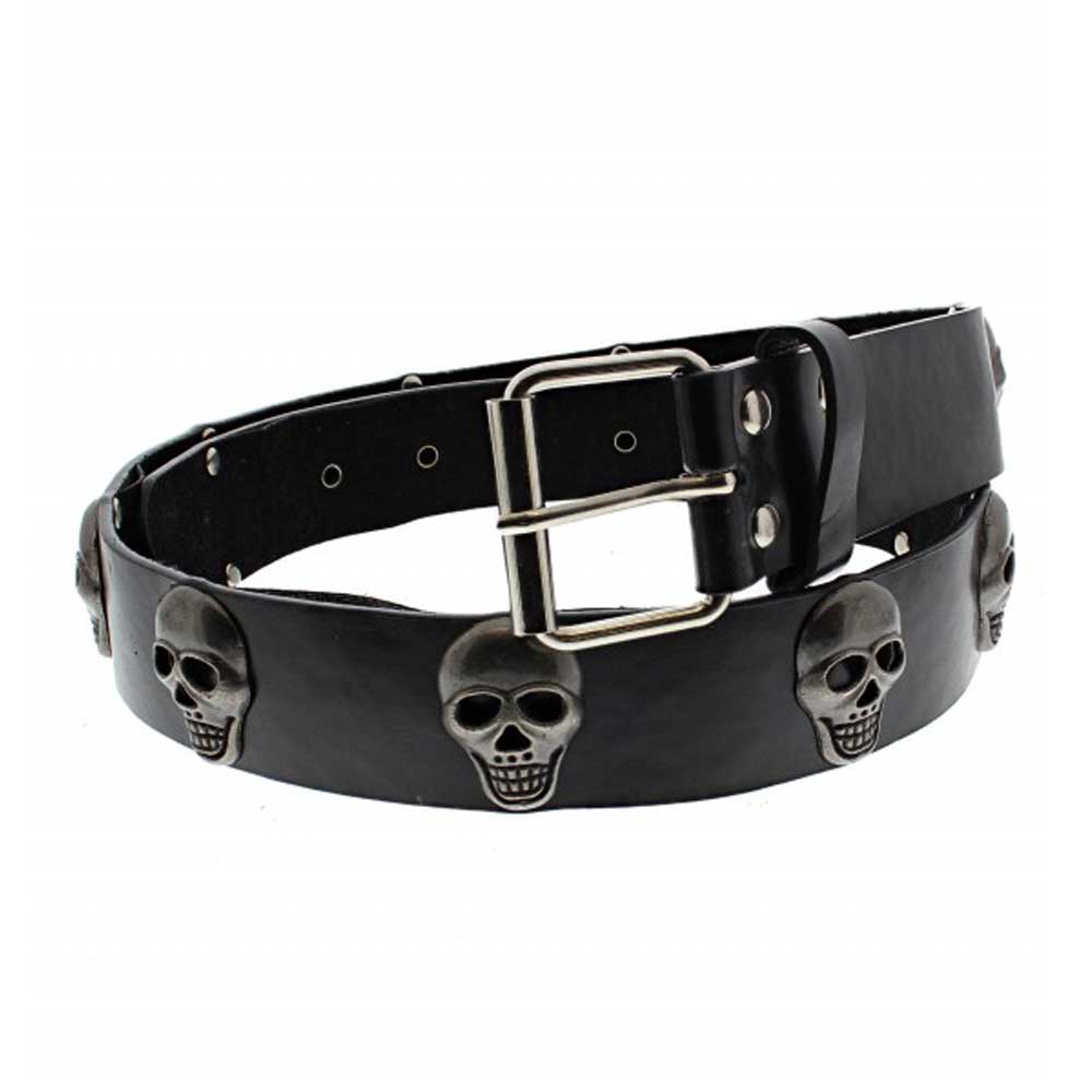 Zac's Alter Ego - Skull studs Ceinture - Noir